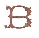 Gothic 4 letter B, wide