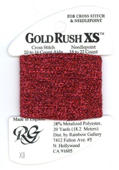 Rainbow Gallery Gold Rush XS / X3 Red