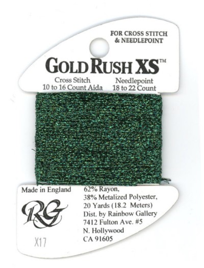 Rainbow Gallery Gold Rush XS / X17 Forest Green