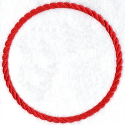 Rope Circle Monogram Frame