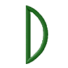 Circle Letter D, Right