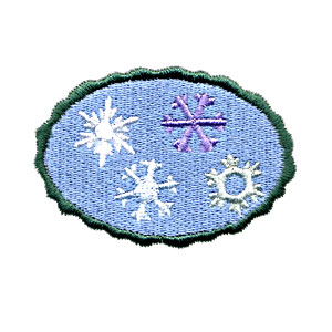 4 Snowflake Oval