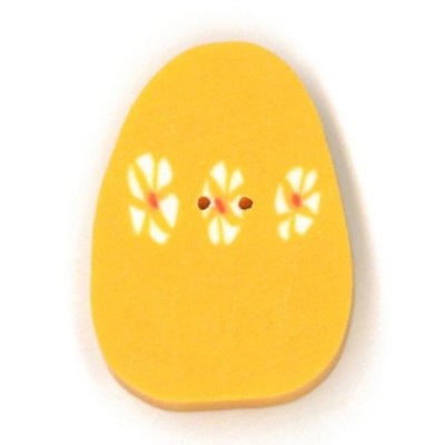 Yellow Easter Egg Button