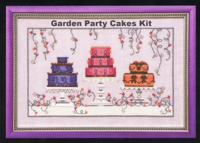 Garden Party Cakes Cross Stitch Kit