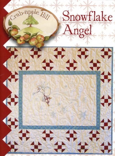 Snowflake Angel Wallhanging Embroidery Pattern