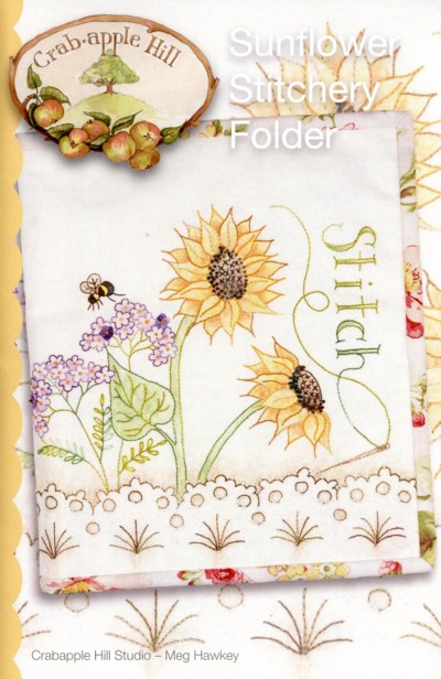 Sunflower Stitchery Folder Pattern