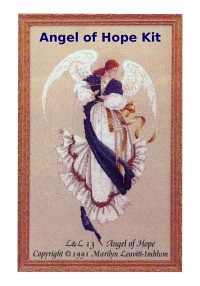Lavender And Lace 1993 Christmas Angel Cross Stitch Pattern Marylin Leavitt 