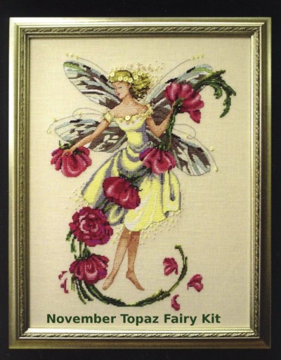 November Topaz Fairy Cross Stitch Kit