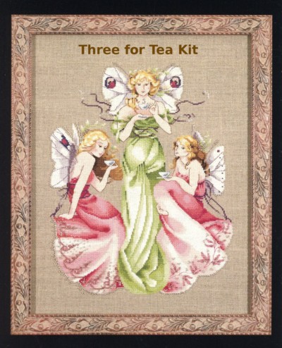 Three For Tea Counted Cross Stitch Kit