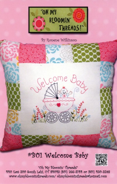 Welcome Baby Embroidery Pattern