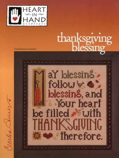 Thanksgiving Blessing Cross Stitch Pattern