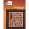 Image of Thanksgiving Blessing Cross Stitch Pattern