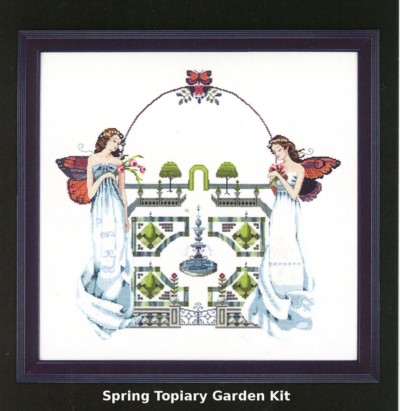 Spring Topiary Garden Cross Stitch Kit