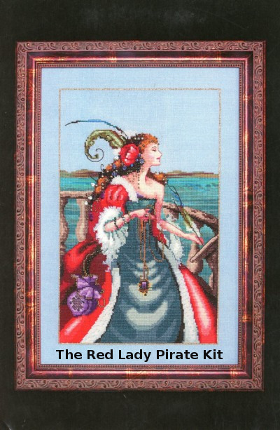 The Red Lady Pirate Cross Stitch Kit