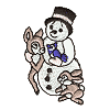 Snowman with Friends