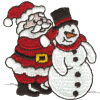 Santa with Snowman, filled