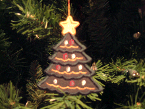 Animated view of completed ornament