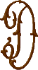 Jefferson Monogram Letter D, Smaller