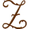 Jefferson Monogram Letter Z, Smaller