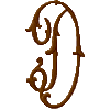 Jefferson Monogram Letter D, Larger