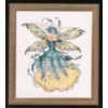 Image of March Aquamarine Fairy Cross Stitch Pattern