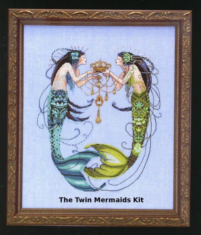The Twin Mermaids Cross Stitch Kit