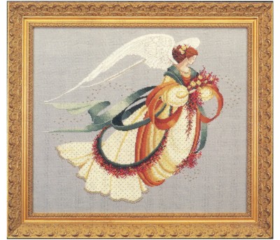 Angel of Autumn Counted Cross Stitch Pattern