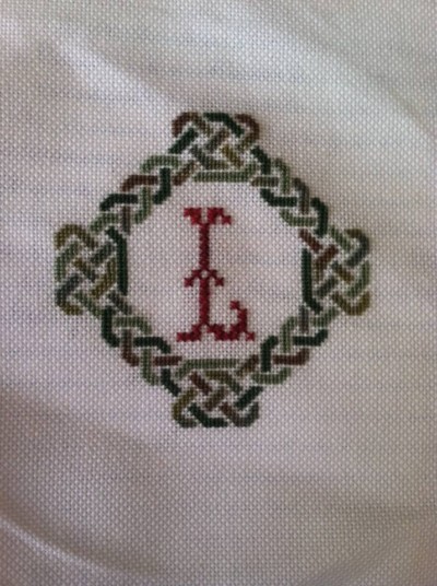 Celtic Triple Braid and Holly with Initials