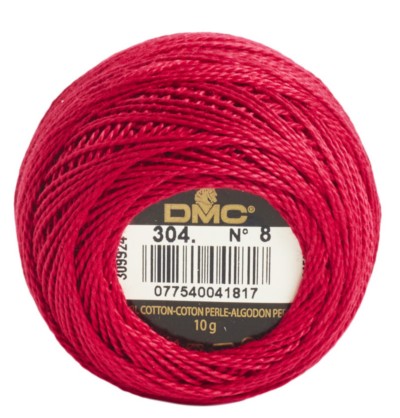 DMC Pearl Cotton Balls Article 116 Size 8 / 304 MD Red