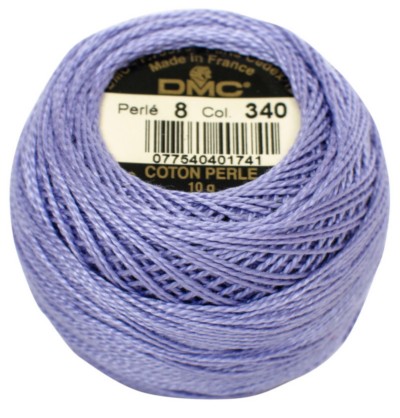 DMC Pearl Cotton Balls Article 116 Size 8 / 340 MD Blue Violet