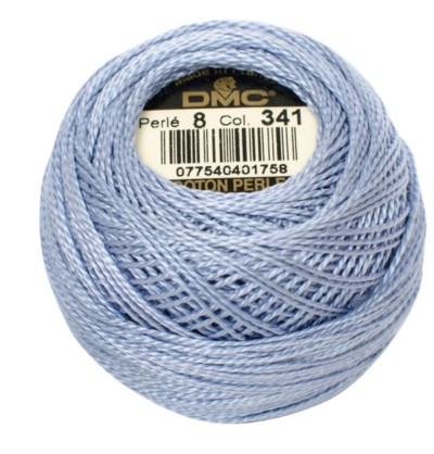 DMC Pearl Cotton Balls Article 116 Size 8 / 341 LT Blue Violet