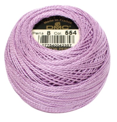 DMC Pearl Cotton Balls Article 116 Size 8 / 554 LT Violet