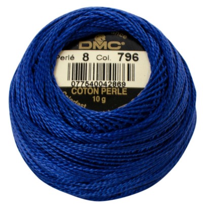 DMC Pearl Cotton Balls Article 116 Size 8 / 796 Royal Blue