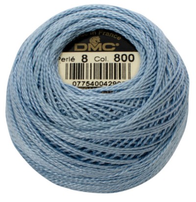 DMC Pearl Cotton Balls Article 116 Size 8 / 800 Pale Delft Blue