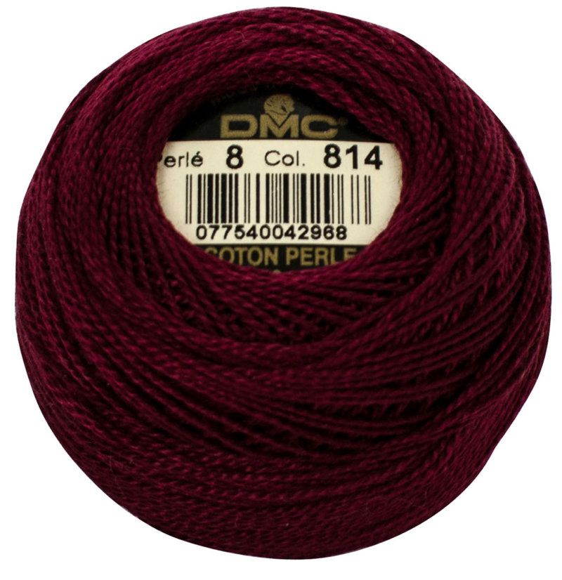 DMC, Pearl Cotton Thread Balls, Size 8, 115 Variegated Garnet