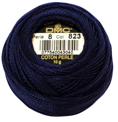 DMC Pearl Cotton Balls Article 116 Size 8 / 823 DK Navy Blue