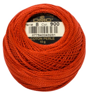DMC Pearl Cotton Balls Article 116 Size 8 / 900 DK Burnt Orange