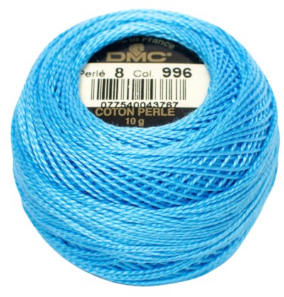DMC Pearl Cotton Balls Article 116 Size 8 / 996 MD Electric Blue
