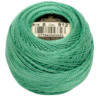 DMC Pearl Cotton Balls Article 116 Size 8 / 912 LT Emerald Green