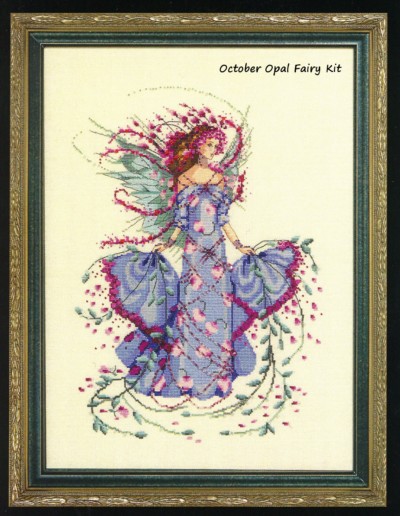October Opal Fairy Cross Stitch Kit