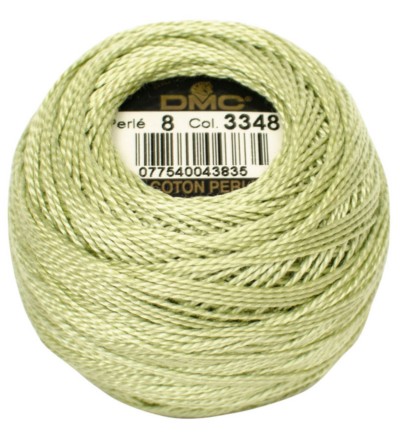 DMC Pearl Cotton Balls Article 116 Size 8 / 3348 LT Yellow Green