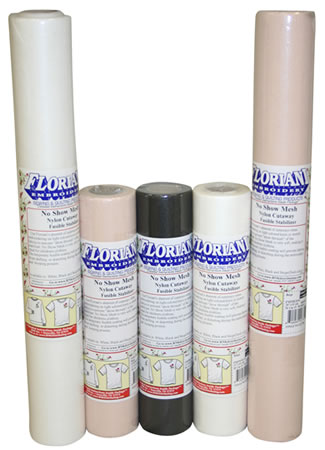 Floriani No Show Fusible Mesh / Beige, 12 in x 10 yds