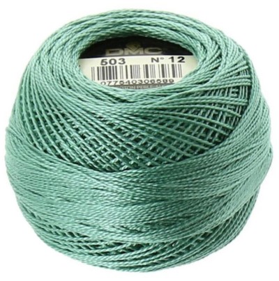 DMC Pearl Cotton Balls Article 116 Size 12 / 503 Medium Blue Green