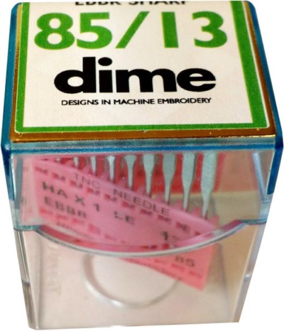 DIME Home Machine Embroidery Needles, 20 Count / 85/13 Sharp Point
