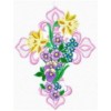 Spring Floral Cross (5x7)