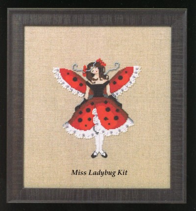 Miss Ladybug Cross Stitch Kit