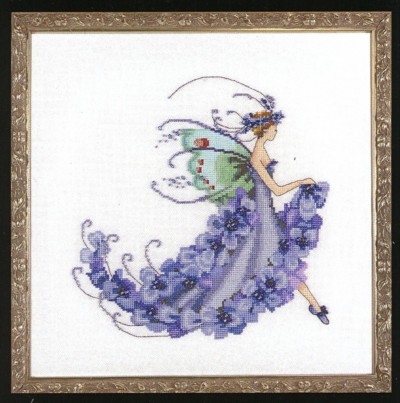 Wisteria (Pixie Blossom Collection) Cross Stitch Pattern