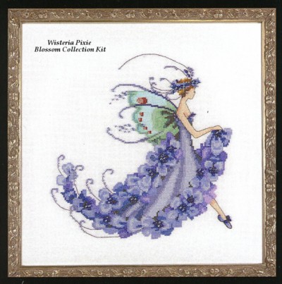Wisteria Pixie Blossom Collection Cross Stitch Kit