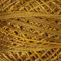 Valdani Variegated Pearl Cotton Ball Size 12, 109yd / P5 Tarnished Gold