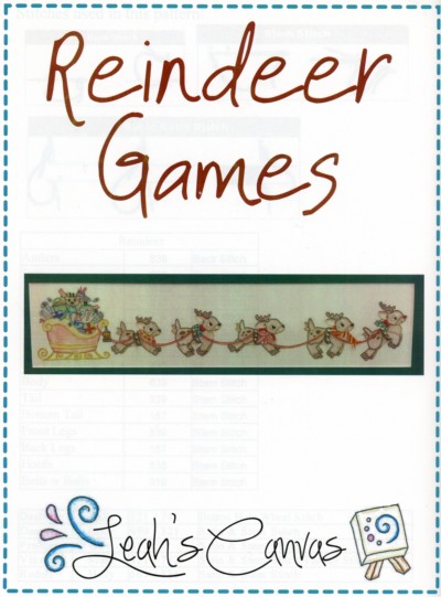 Reindeer Games Embroidery Pattern